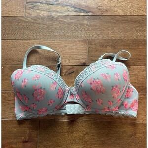 Bra Candiie's Floral Underwire 36C Gray